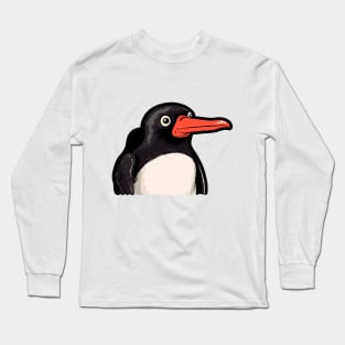 Cartoon Retro Penguin Long Sleeve T-Shirt